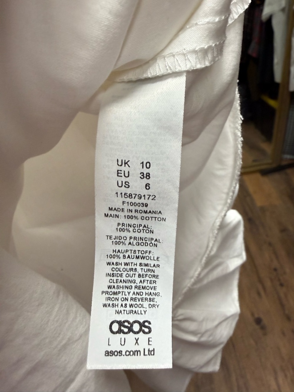 ASOS White One-Shoulder Ruffle Corset Mini Dress - Picture 7 of 11